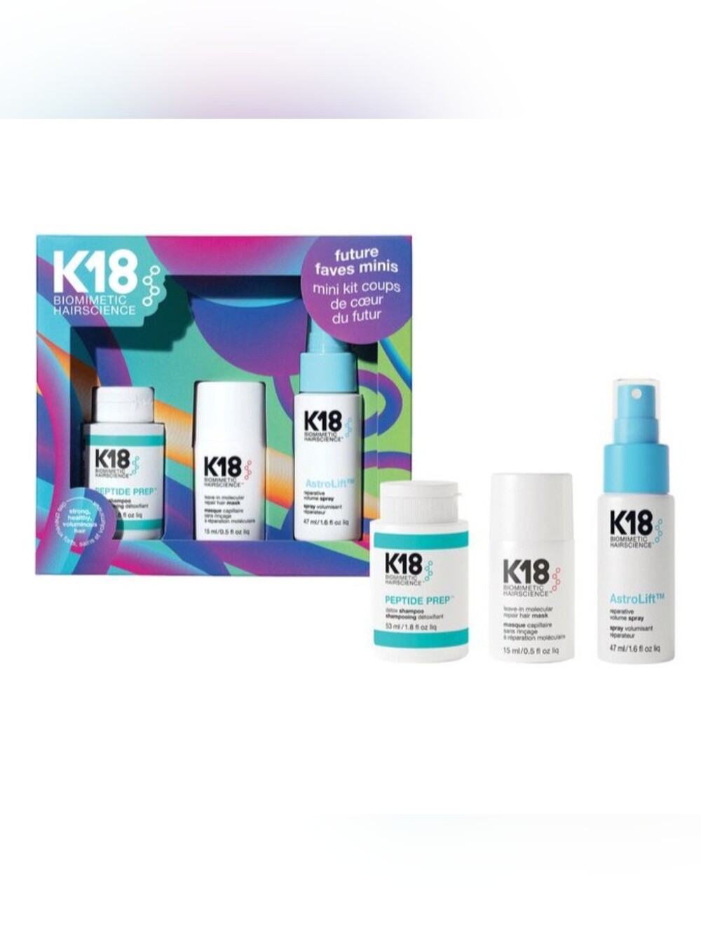 (NEW, SEALED) K18 Biomimetic Hairscience Future Faves Minis Holiday 3piece Kit